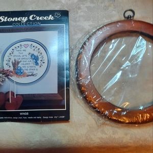 FREE W/ PURCHASE Stoney creek needlepoint kit with wooden frame